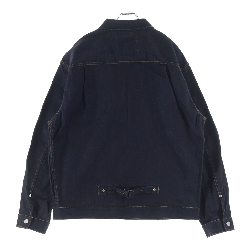 MOMOTARO JEANS(桃太郎ジーンズ) 001 1ST TYPE STANDARD DENIM JACKET 14.7oz ファースト シンチバック付き スタンダード デニム トラッカー ジャケット インディゴ M001STID4S