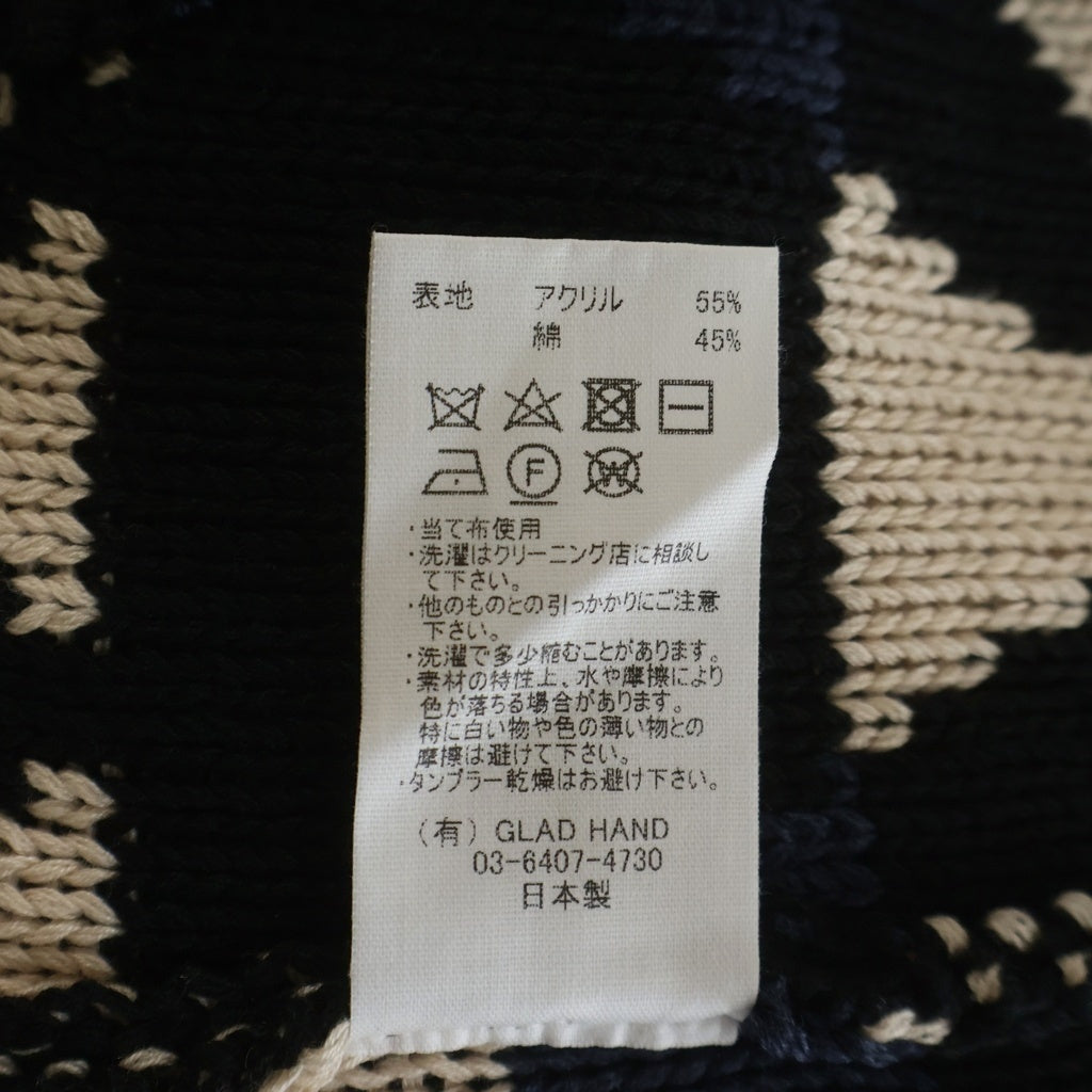BY GLADHAND(バイグラッドハンド) SPIRITS HEART CARDIGAN スピリッツハートカーディガン ネイティブ柄 マルチカラー BYGH-23-AW-13