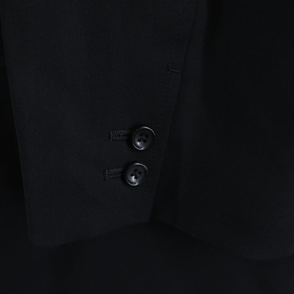 Graphpaper(グラフペーパー) 24SS Scale Off Wool Jacket スケールオフウール 2B テーラードジャケット ブラック GM241-20168B