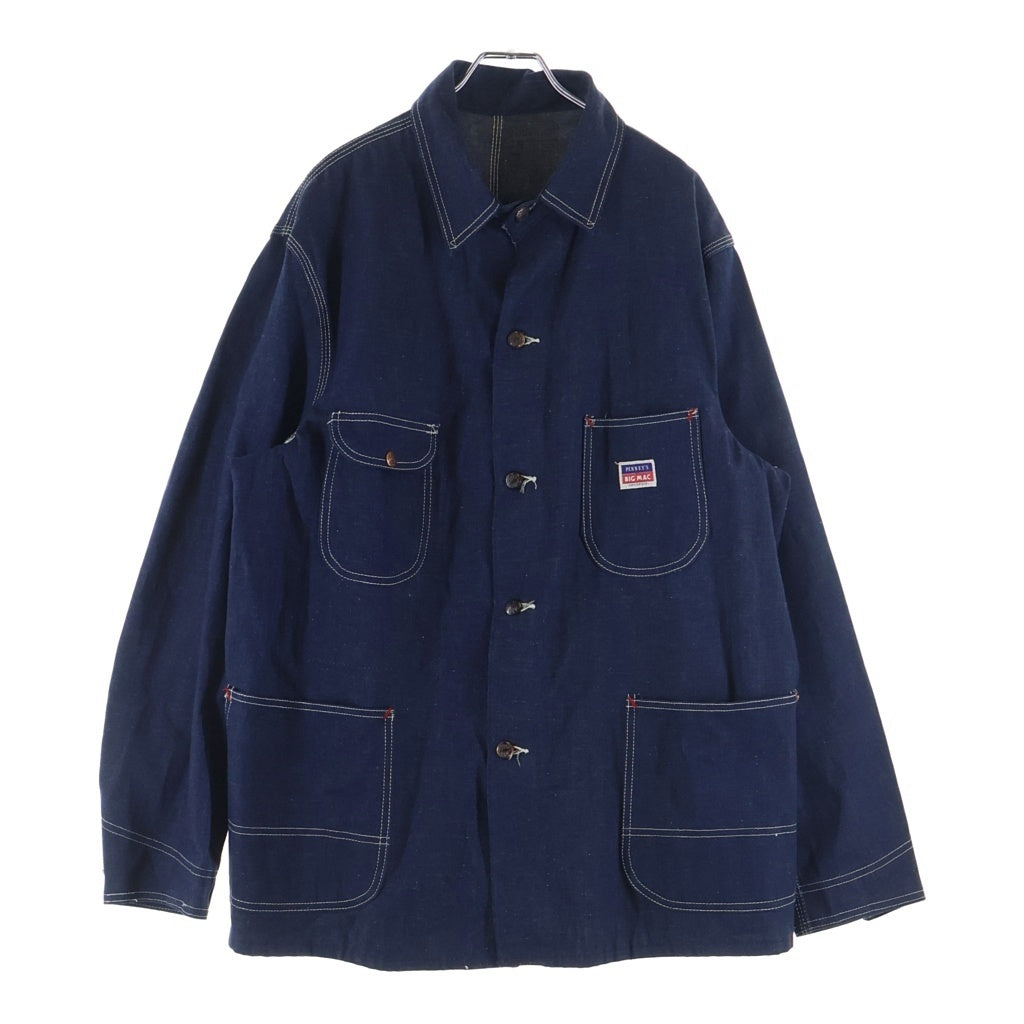 PENNEY'S(ぺニーズ) 50S VINTAGE BIGMAC DENIM COVERALL ヴィンテージ ビッグマック 青赤タグ デニム カバーオール ジャケット インディゴ