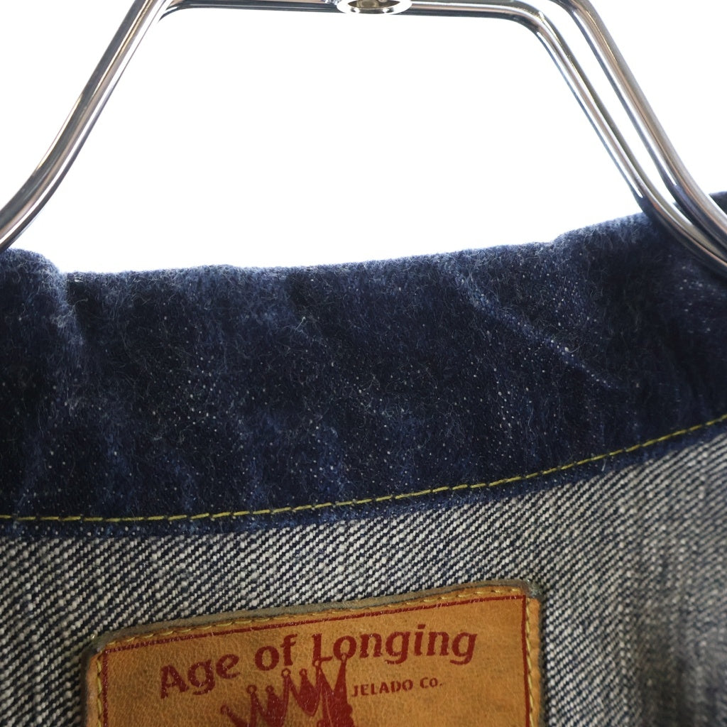 JELADO(ジェラード) LASTRESORT Longing Black Tag 407EXX Denim JKT 黒タグ 1st Tバック ビッグサイズ デニムジャケット インディゴ