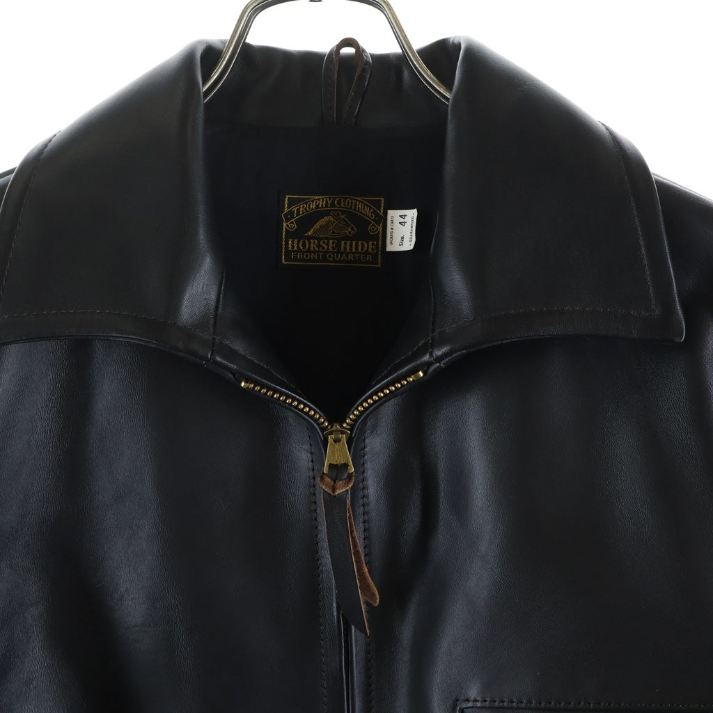 TROPHY CLOTHING(トロフィークロージング) Humming Bird Jacket Genuine Horsehide ホースハイド レザー ハミングバード ジャケット ブラック