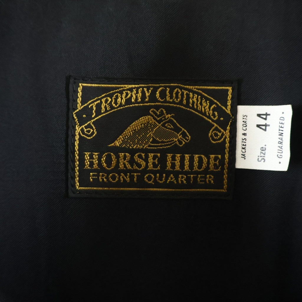 TROPHY CLOTHING(トロフィークロージング) Humming Bird Jacket Genuine Horsehide ホースハイド レザー ハミングバード ジャケット ブラック