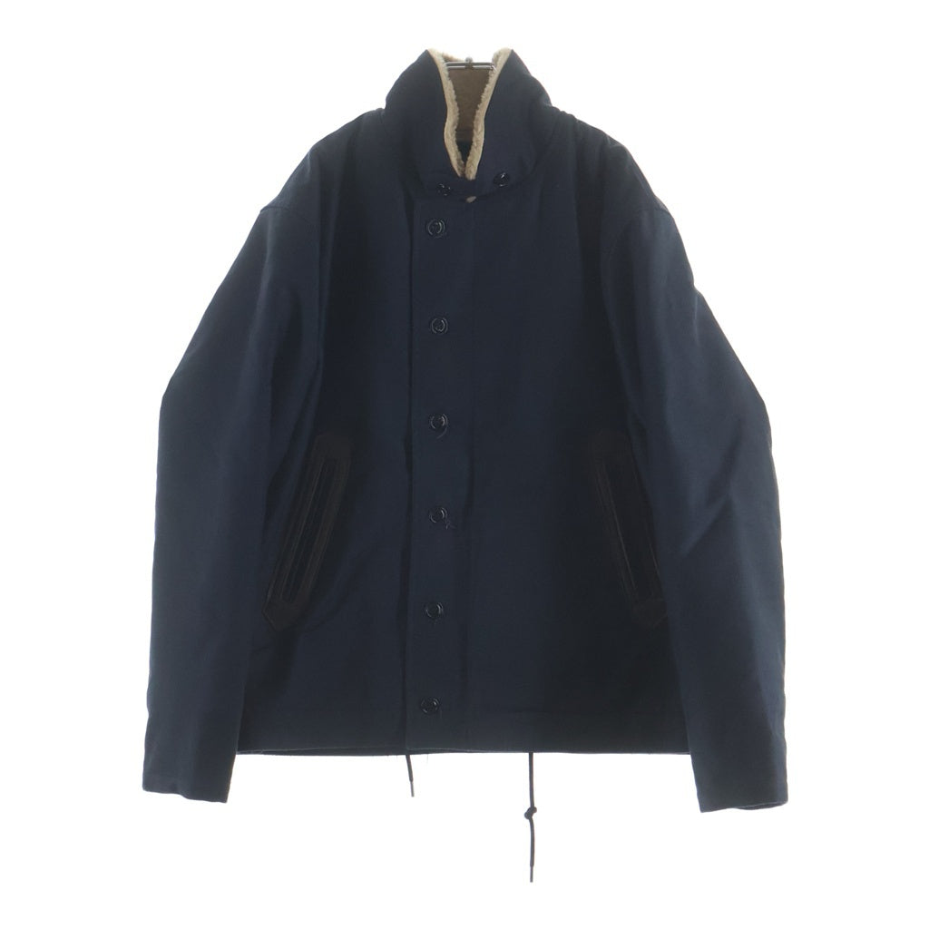 TROPHY CLOTHING(トロフィークロージング) N-1 裏地ボア ジップアップ デッキジャケット ネイビー