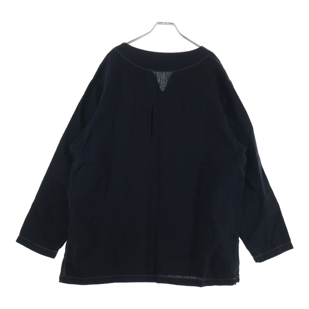 JELADO(ジェラード) BLUE LABEL Sleeping Shirt ブルーレーベル リネン スリーピング 長袖シャツ ブラック BL02104