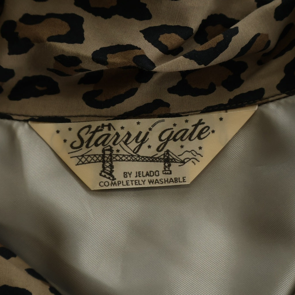 JELADO(ジェラード) STARRY GATE Leopard Pattern Vincent Shirt レオパード レーヨン オープンカラー ヴィンセント 半袖シャツ ブラウン