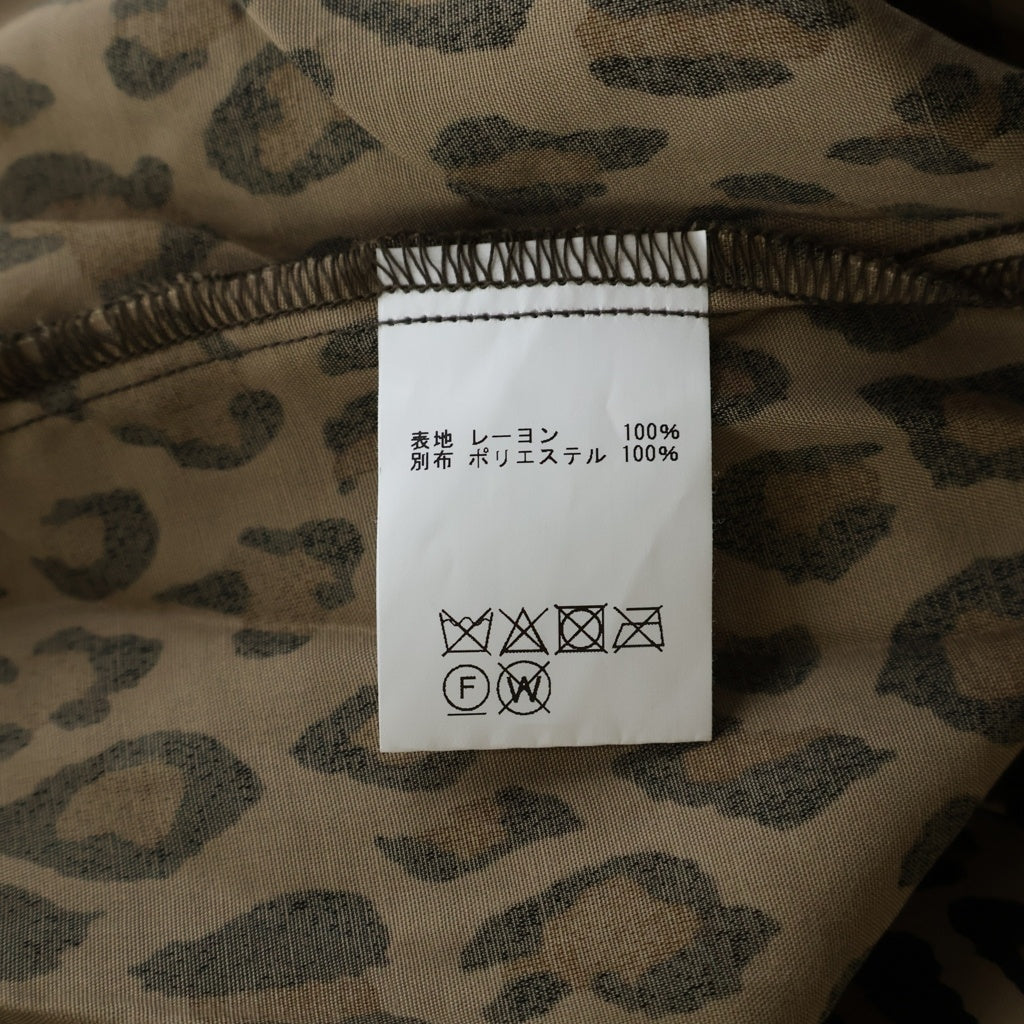 JELADO(ジェラード) STARRY GATE Leopard Pattern Vincent Shirt レオパード レーヨン オープンカラー ヴィンセント 半袖シャツ ブラウン
