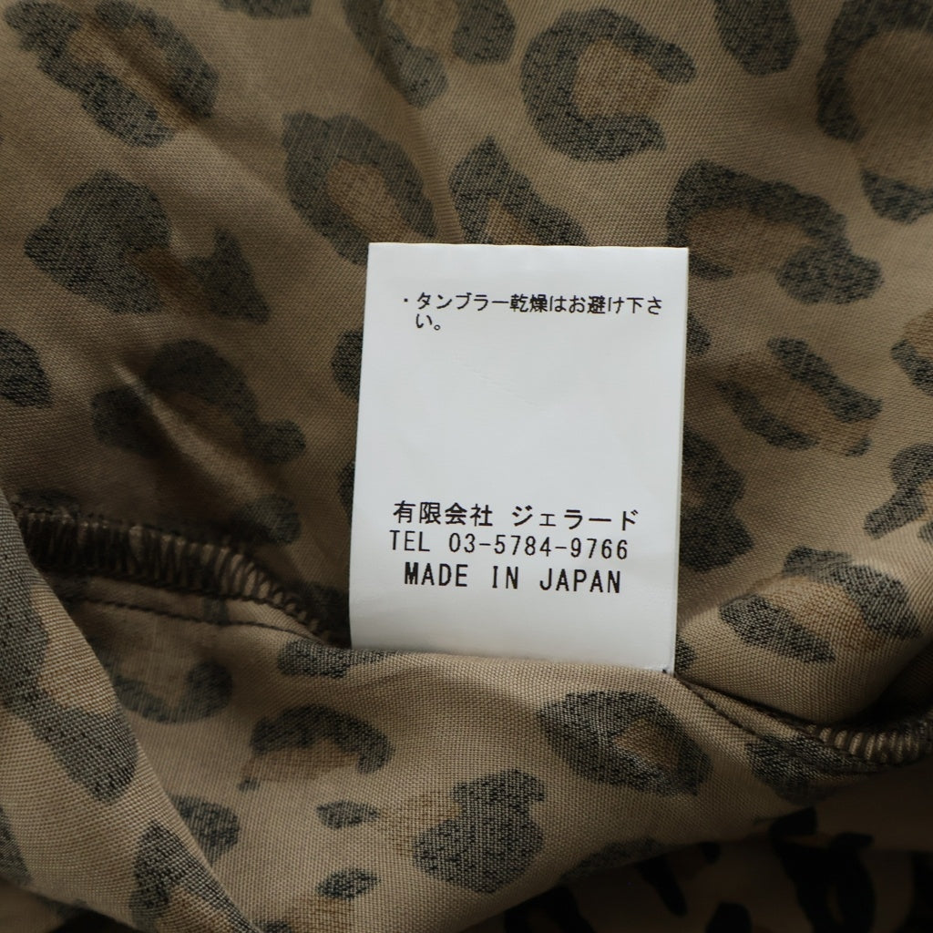JELADO(ジェラード) STARRY GATE Leopard Pattern Vincent Shirt レオパード レーヨン オープンカラー ヴィンセント 半袖シャツ ブラウン