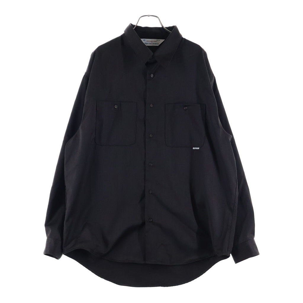 NO BRAND ノーブランド Sugar&Co.（シュガーアンドコー）24AW Heather Glossy Drop Shirts ヘザーグロッシードロップ 長袖シャツ ブラウン SGR-SH13 NO BRAND(ノーブランド) Sugar&Co.（シュガーアンドコー）24AW Heather