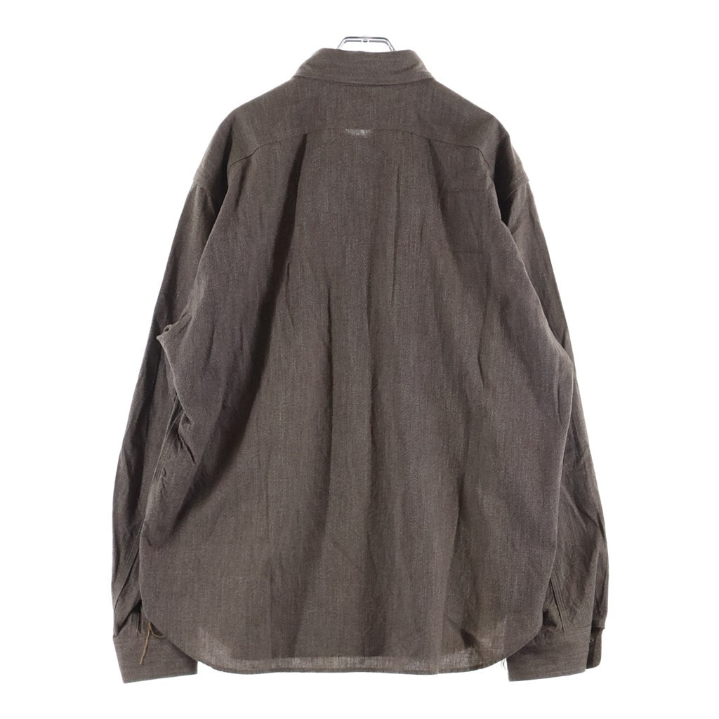JELADO(ジェラード) Ciggy Shirt シャンブレー ハーフジップ シギー プルオーバーシャツ ブラウン