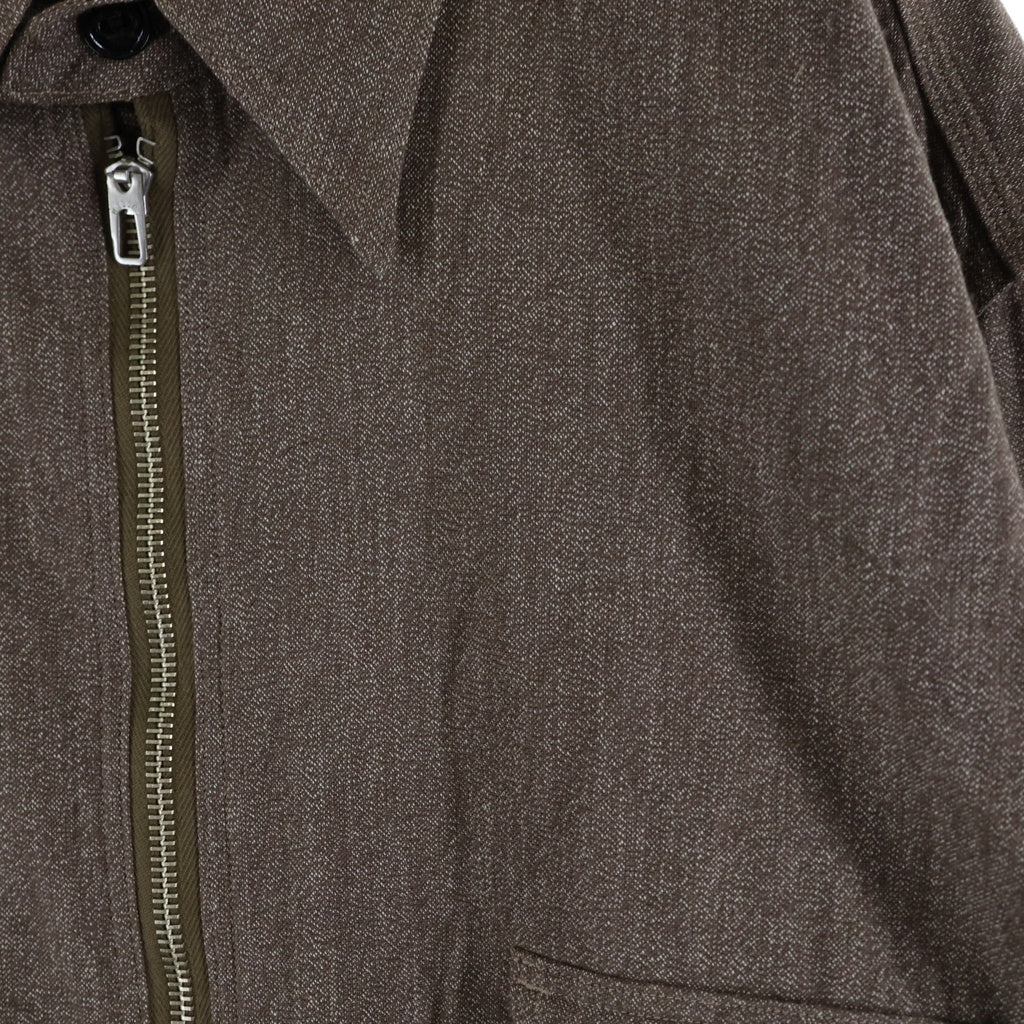 JELADO(ジェラード) Ciggy Shirt シャンブレー ハーフジップ シギー プルオーバーシャツ ブラウン