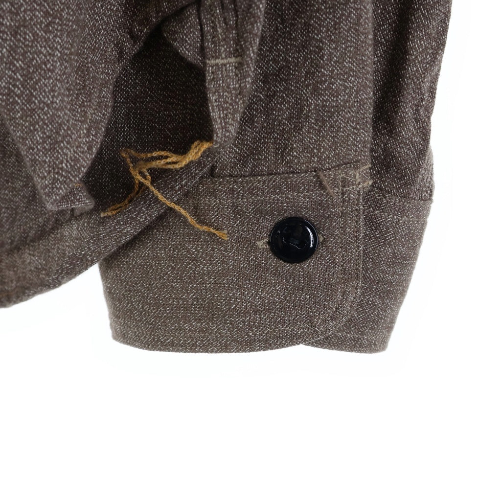 JELADO(ジェラード) Ciggy Shirt シャンブレー ハーフジップ シギー プルオーバーシャツ ブラウン