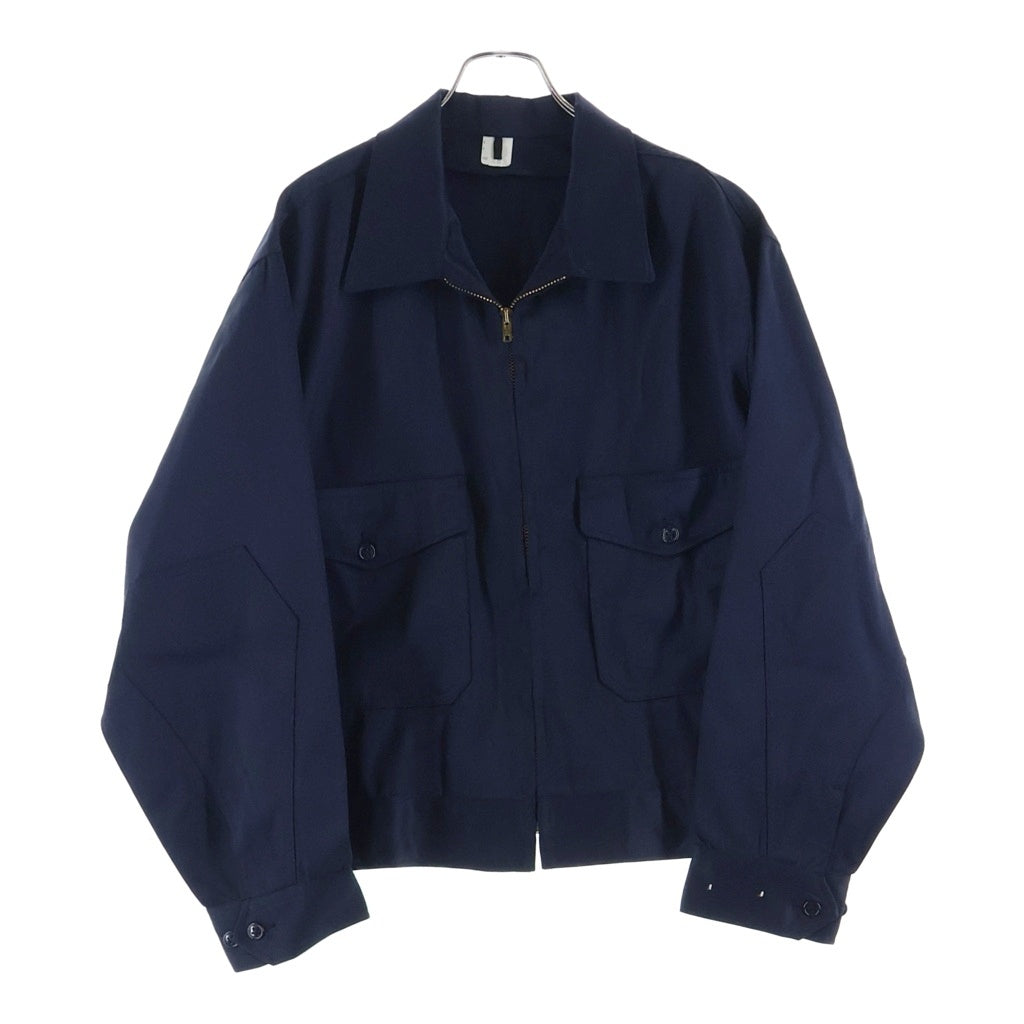 NO BRAND(ノーブランド) MR.2PLY Work Jacket レーヨン混 ギャバジン ワークジャケット ネイビー