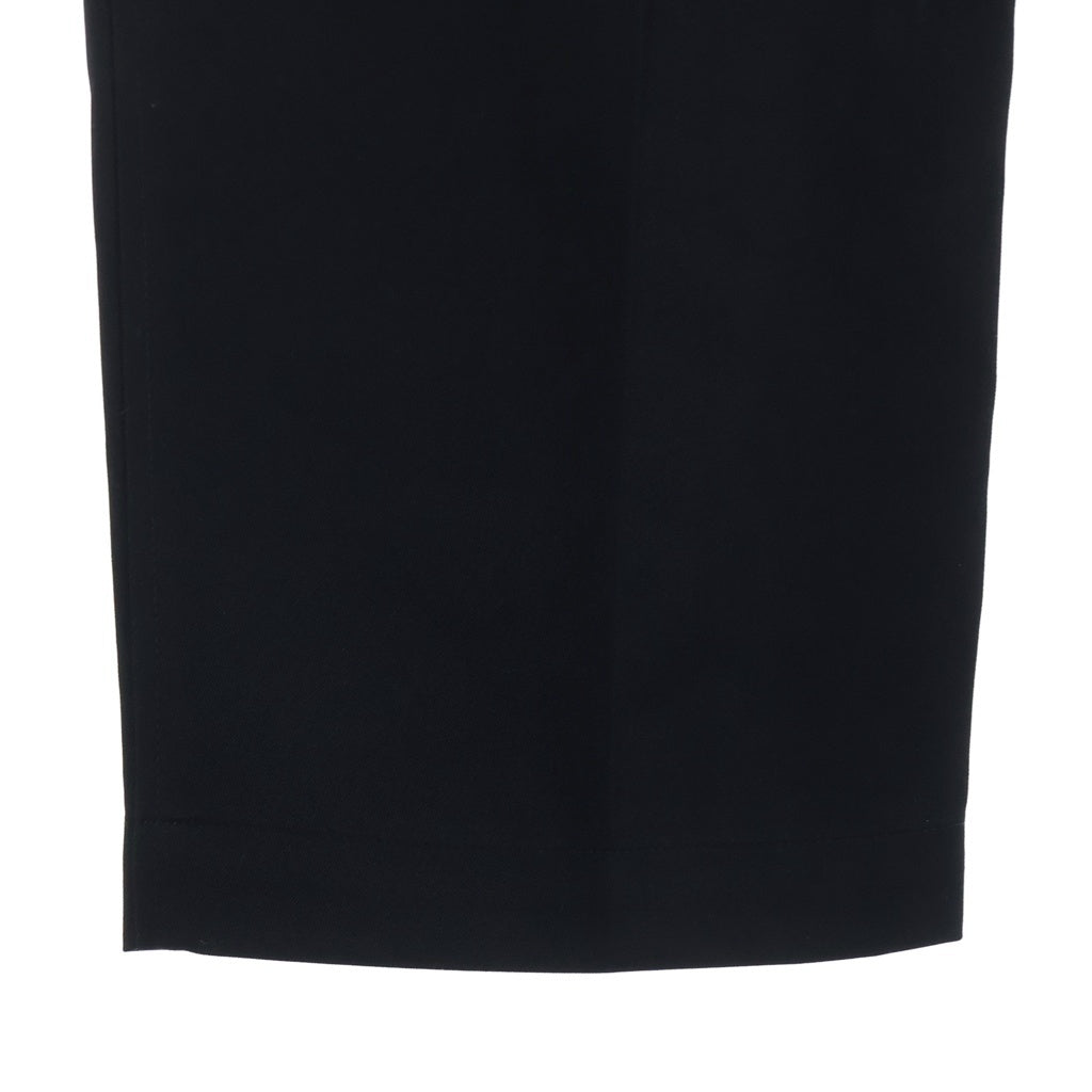 Graphpaper(グラフペーパー) Scale Off Wool Tapered Trousers スケールオフ ウール テーパードスラックス ブラック