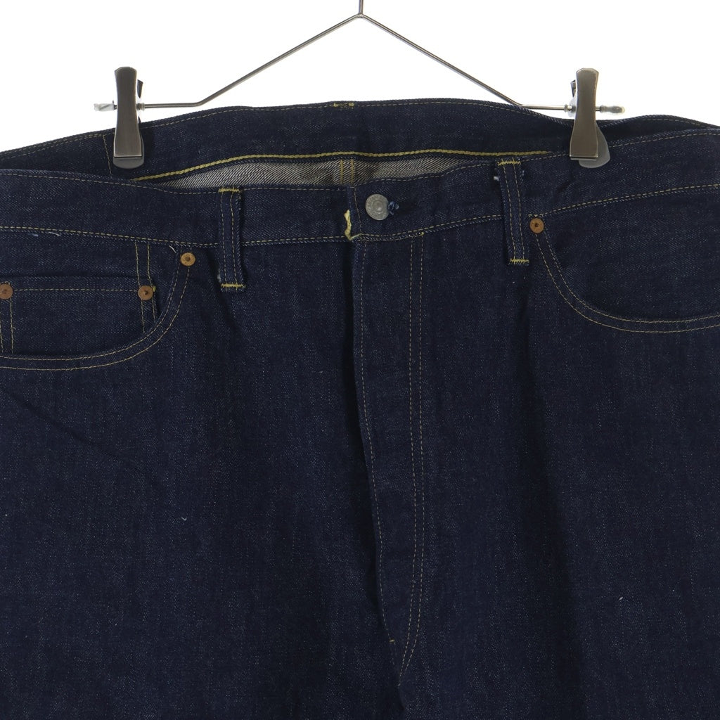 SUGAR CANE(シュガーケーン) 1946MODEL 07 13.5oz. BLUE DENIM WAIST OVERALLS 1946年モデル レザーパッチ 復刻 デニムパンツ インディゴ SC49007