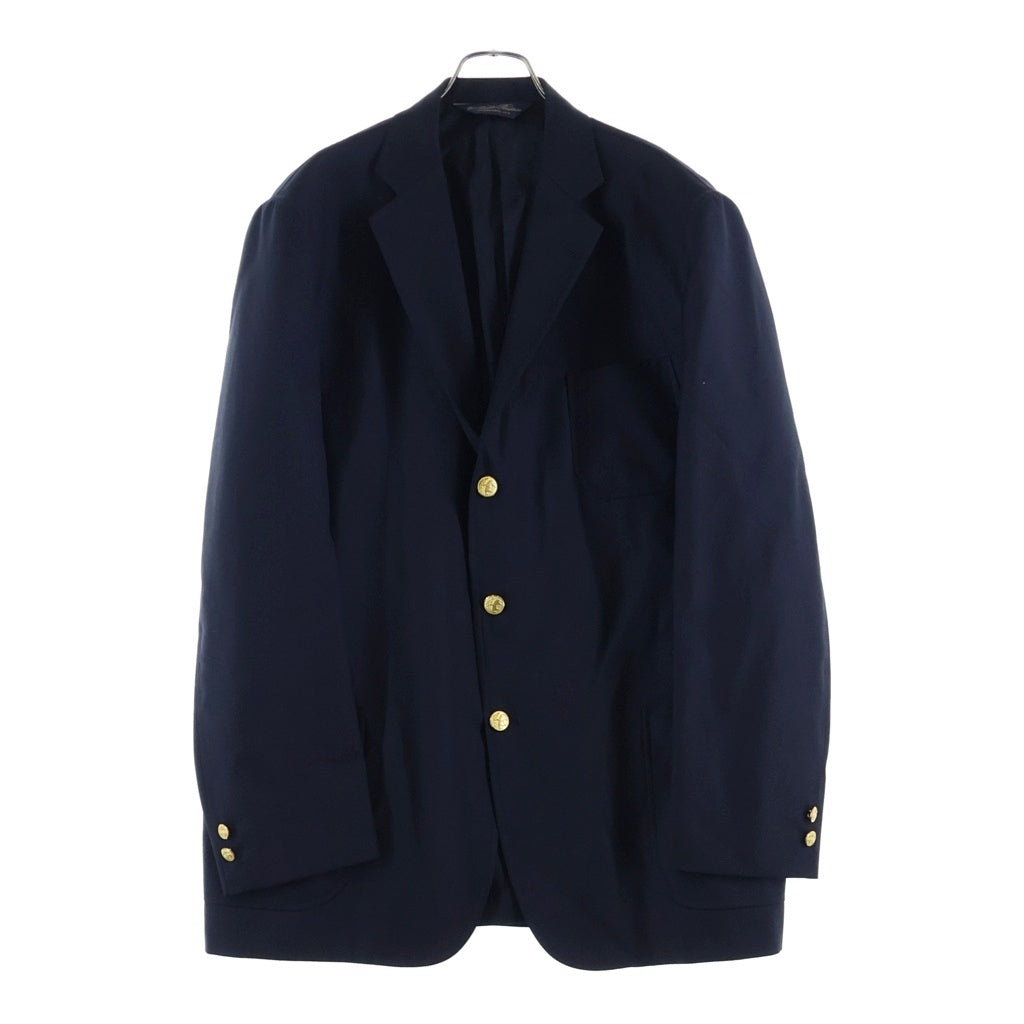BROOKS BROTHERS ブルックス ブラザーズ ×WAIPER ワイパー キュプラ 段返り3釦ブレザー 3B テーラードジャケット ネイビー BROOKS BROTHERS(ブルックス ブラザーズ) ×WAIPER ワイパー キュプラ
