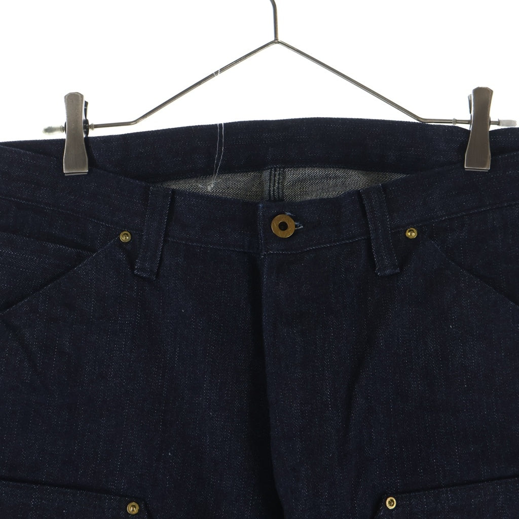 TROPHY CLOTHING(トロフィークロージング) 1706 W Knee Garage Denim Pants ダブルニー ガレージ デニム ワークパンツ インディゴ
