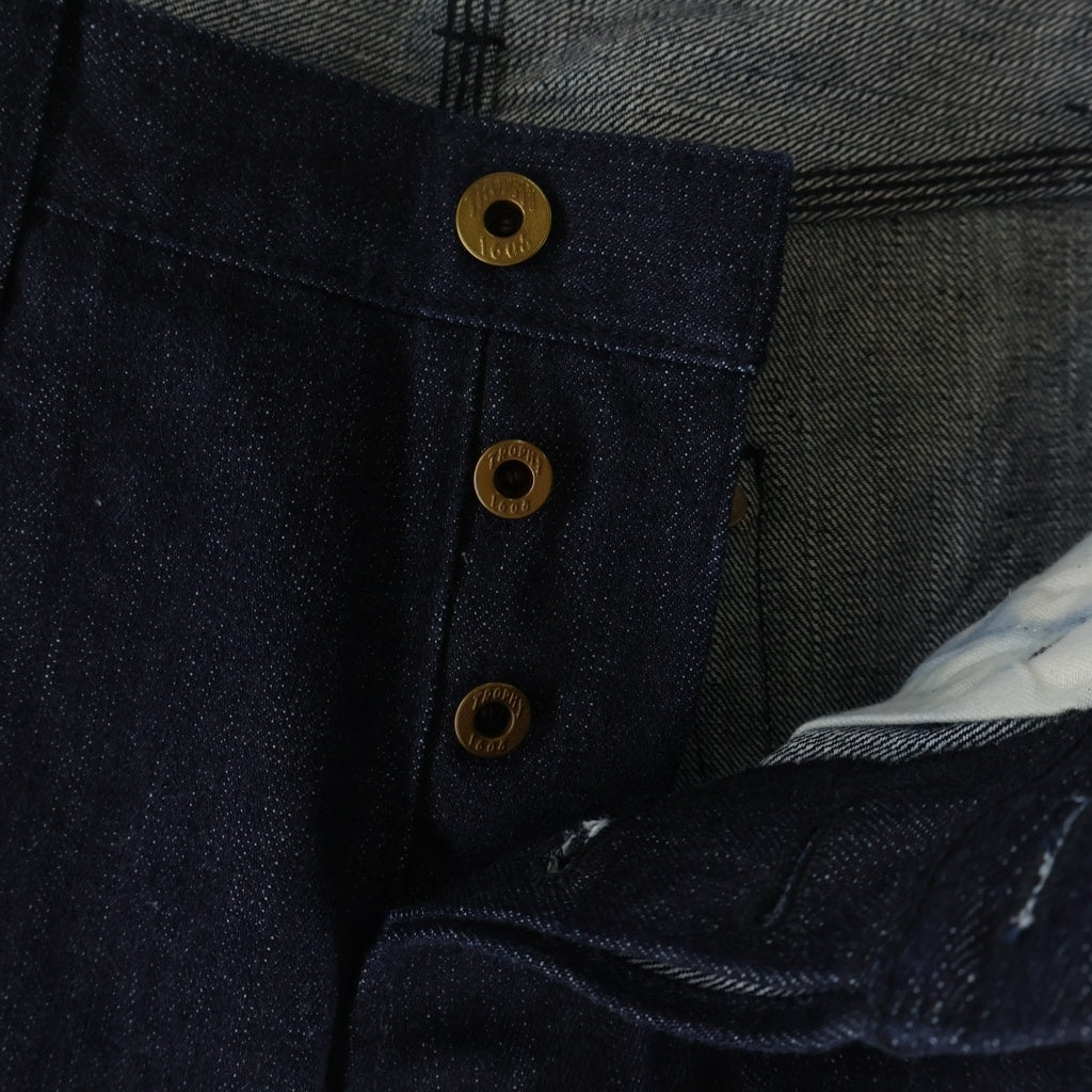 TROPHY CLOTHING(トロフィークロージング) 1706 W Knee Garage Denim Pants ダブルニー ガレージ デニム ワークパンツ インディゴ