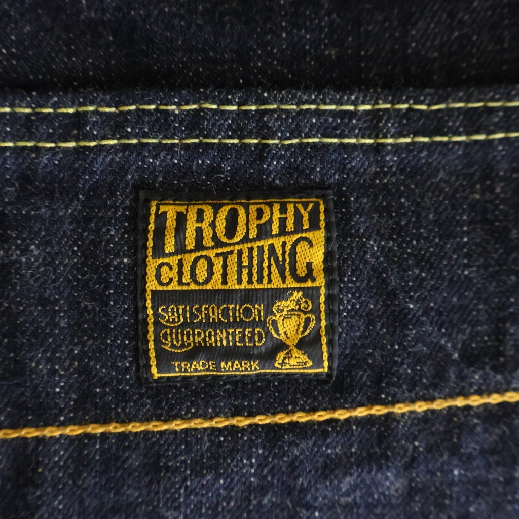 TROPHY CLOTHING(トロフィークロージング) W Knee Standard Dirt Denim 1606 ダブルニー スタンダード ダートデニム ワークパンツ インディゴ