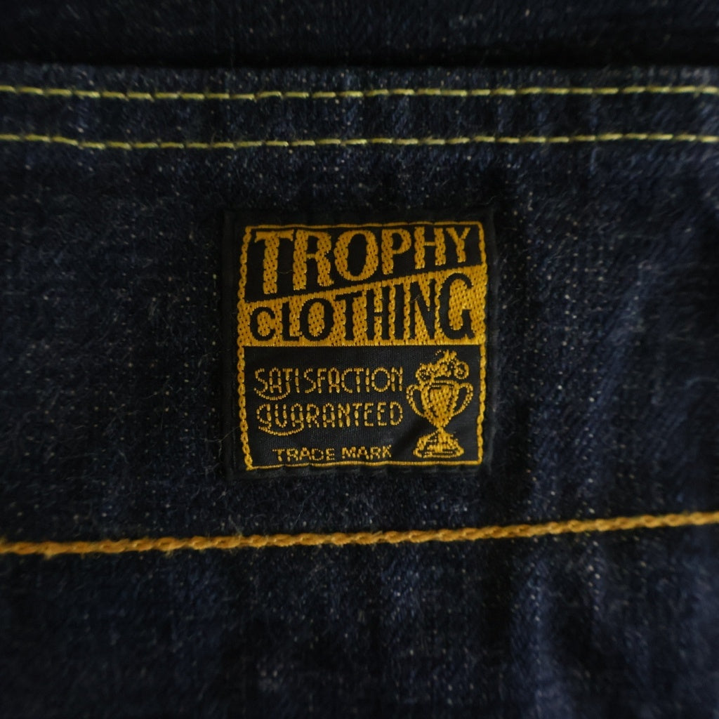 TROPHY CLOTHING(トロフィークロージング) W Knee Standard Dirt Denim 1606 ダブルニー スタンダード ダートデニム ワークパンツ インディゴ