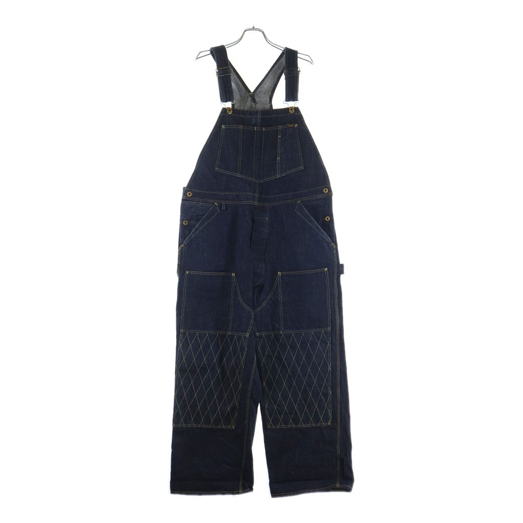 TROPHY CLOTHING(トロフィークロージング) W Knee Carpenter Overall Dirt Denim ダブルニー カーペンター オーバーオール ダートデニム インディゴ
