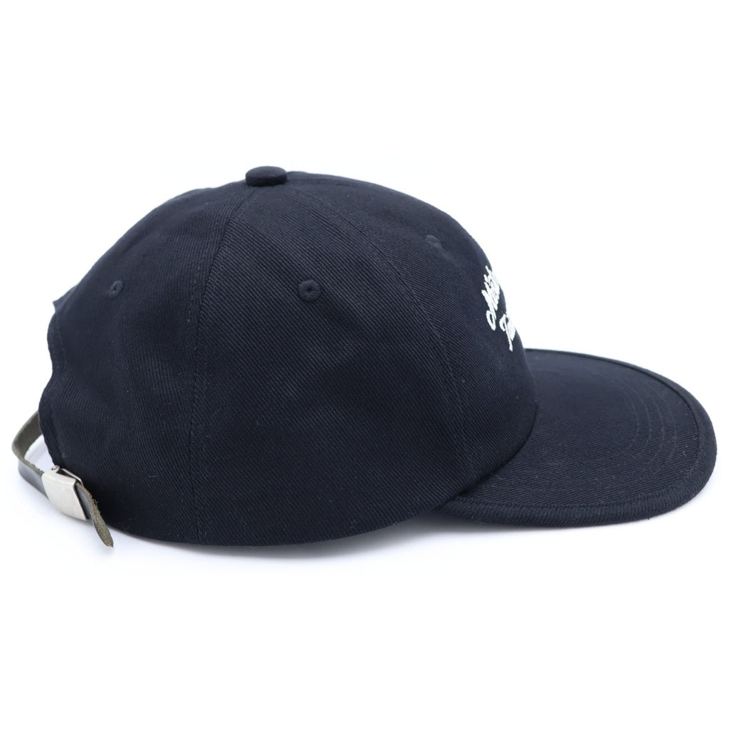 NO BRAND(ノーブランド) BRUNEL&CO HATMAKERS MECHANIC CAP ブルーネルハットメイカーズ カウハイド レザーパッチ ショートバイザー 6パネル レザー ベースボールキャップ 帽子 B-402