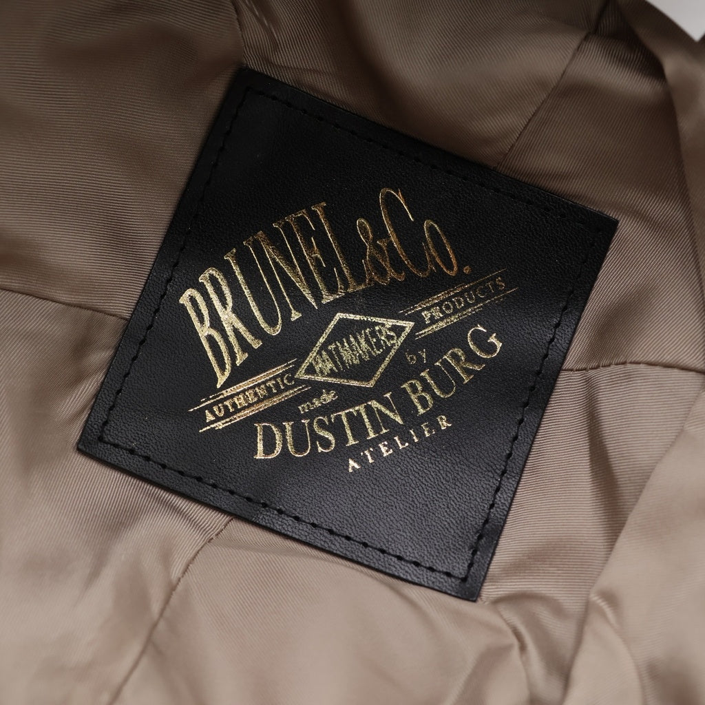 NO BRAND(ノーブランド) BRUNEL&CO HATMAKERS 2TONE B.B.CAP ブルーネルハットメイカーズ マルチレザー Bデザイン 6パネル ベースボールキャップ 帽子 ブラック