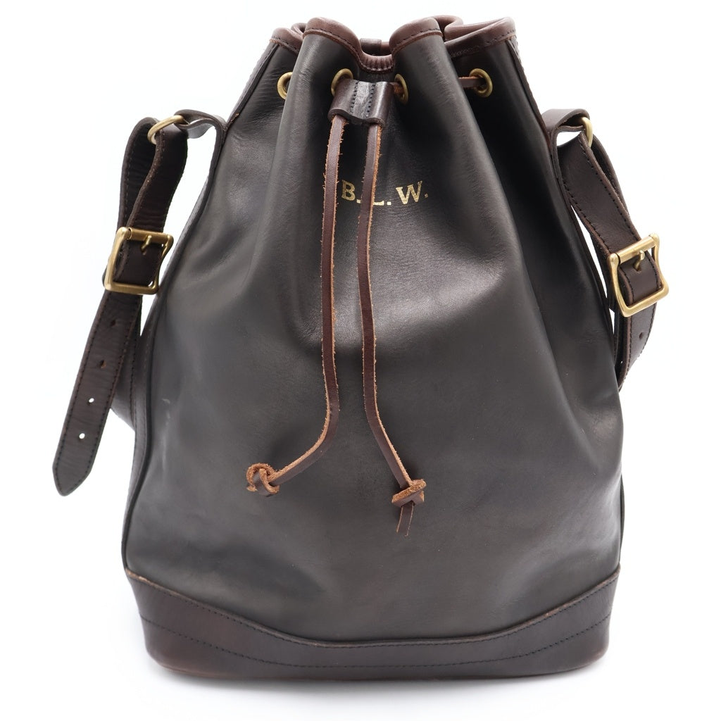 vasco(ヴァスコ) LEATHER WANDER PURSE BAG B.L.W ヴァスコ ゴールド金具 巾着 ワンショルダー レザー バッグ ブラウン VS-213L レディース