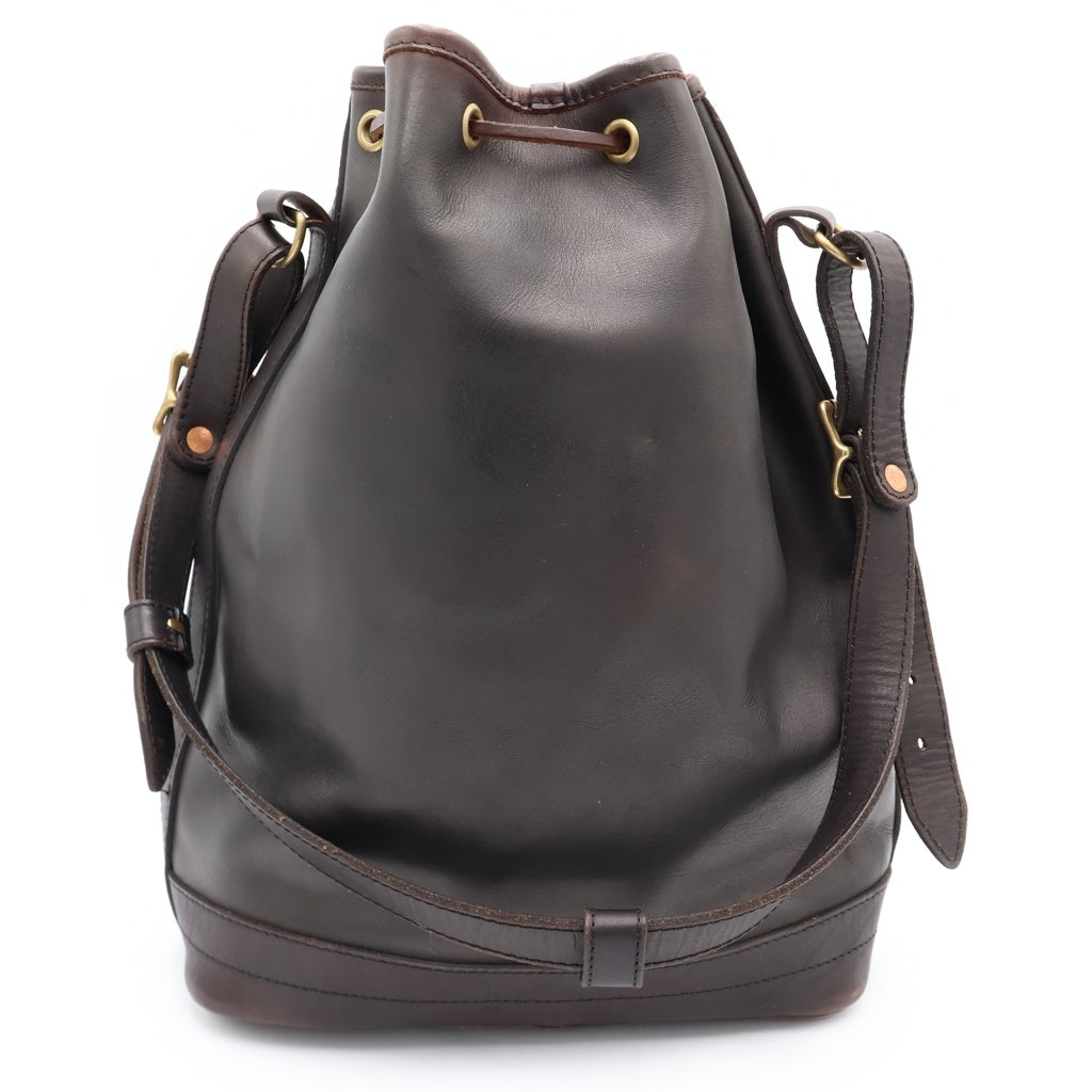 vasco(ヴァスコ) LEATHER WANDER PURSE BAG B.L.W ヴァスコ ゴールド金具 巾着 ワンショルダー レザー バッグ ブラウン VS-213L レディース