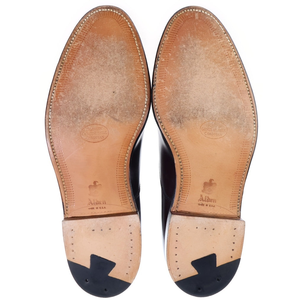 Alden(オールデン) 9015 COLOR 8 SHELL CORDOVAN PERFORATED STRAIGHT TIP BALMORAL コードバン 内羽根式 レザー シューズ 革靴 ブラウン