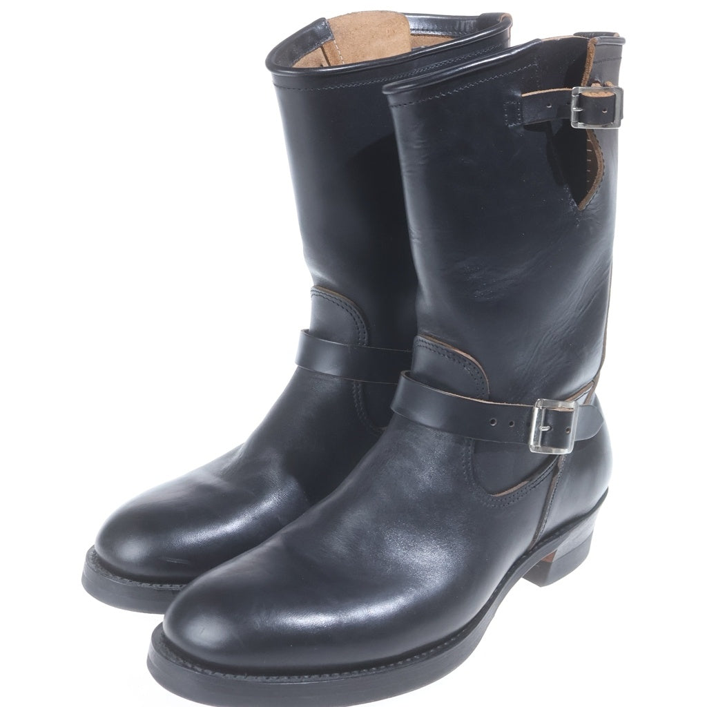 NO BRAND(ノーブランド) BILT BUCK BY ATTRACTIONS ENGINEER BOOTS HORSE BUTT ビルトバック シルバー金具 レザー エンジニア ロングブーツ ブラック