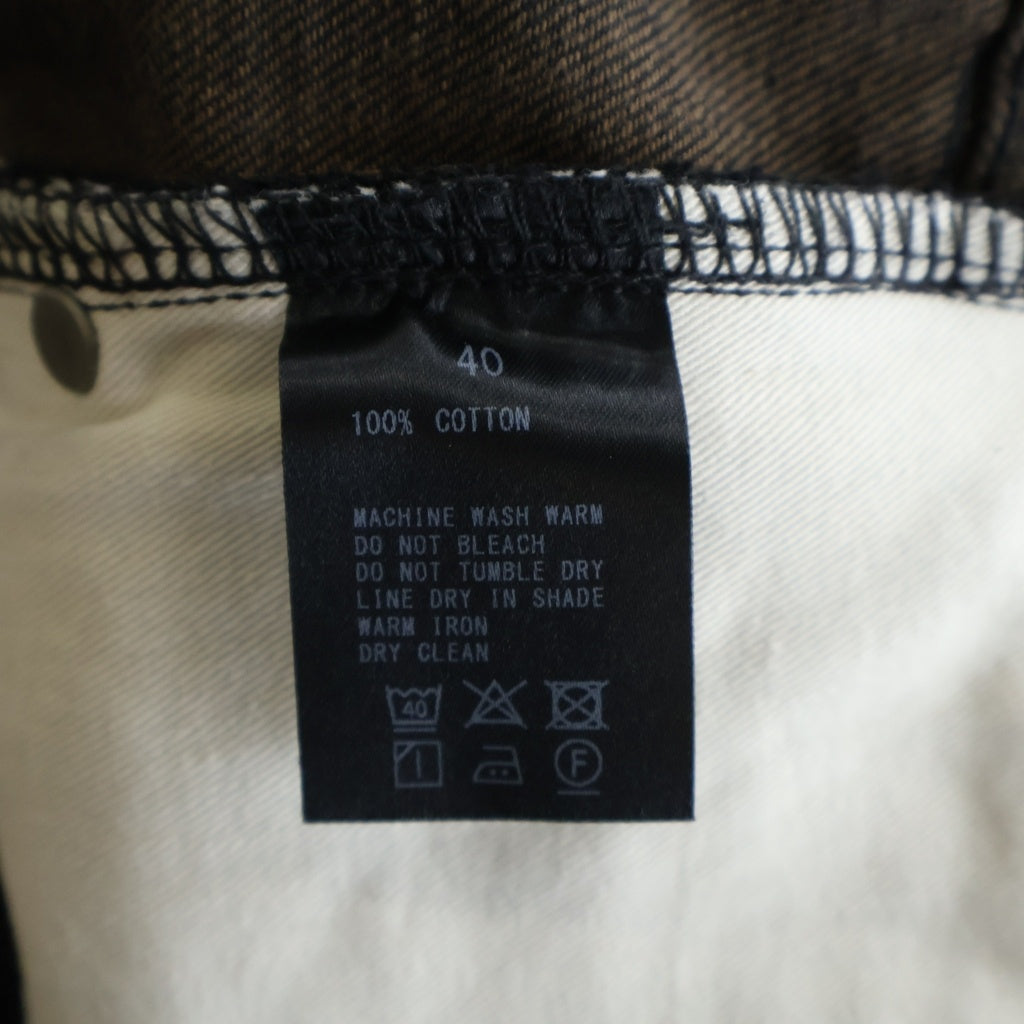 TROPHY CLOTHING(トロフィークロージング) W Knee Standard Dirt Denim ダブルニー スタンダード ダート デニム ワークパンツ ブラック