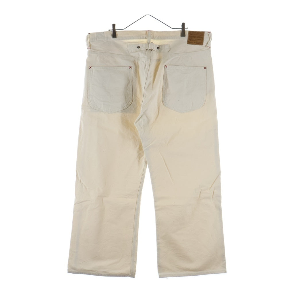 TROPHY CLOTHING(トロフィークロージング) 1804N Naturally Duck Pants ナチュラルダック地 チノパンツ ワークパンツ ホワイト