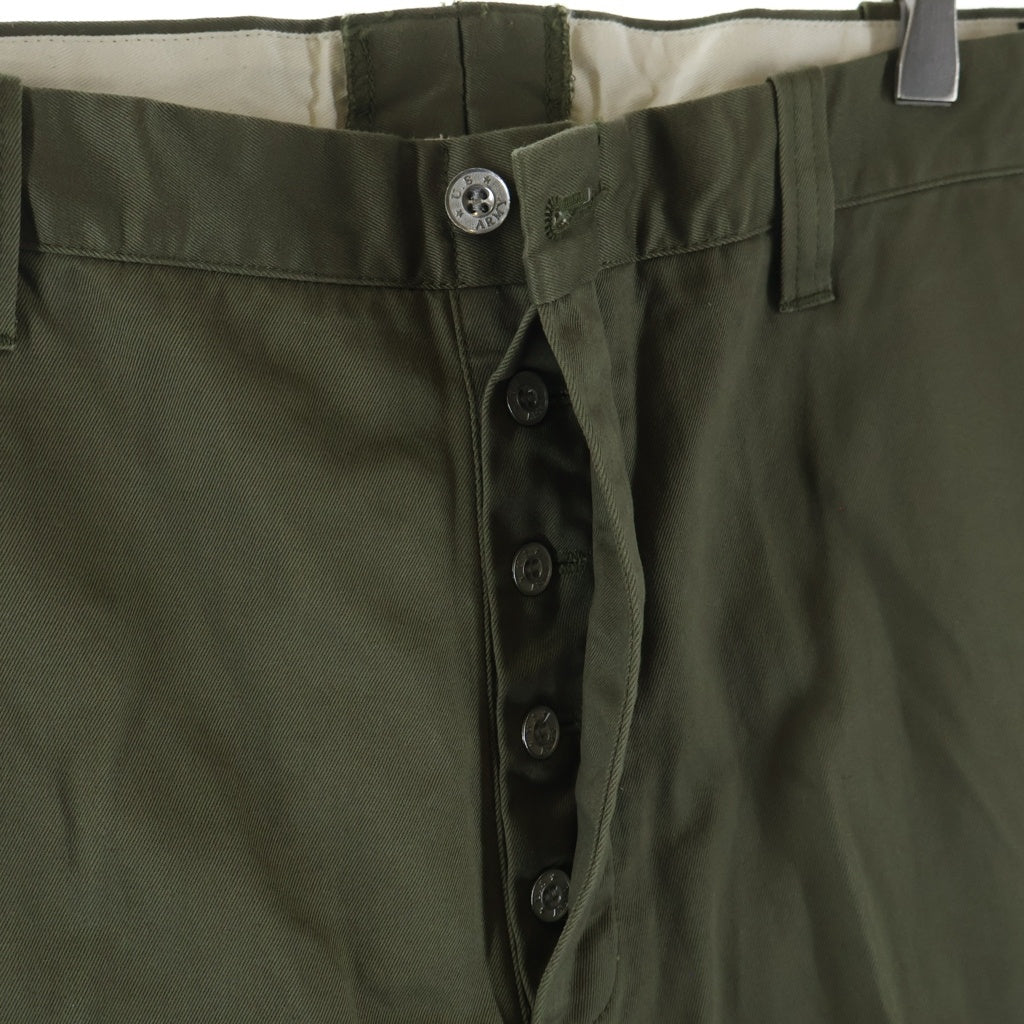 TROPHY CLOTHING(トロフィークロージング) CIVILLIAN TROUSERS シビリアントラウザース チノパンツ カーキ TR401-80X