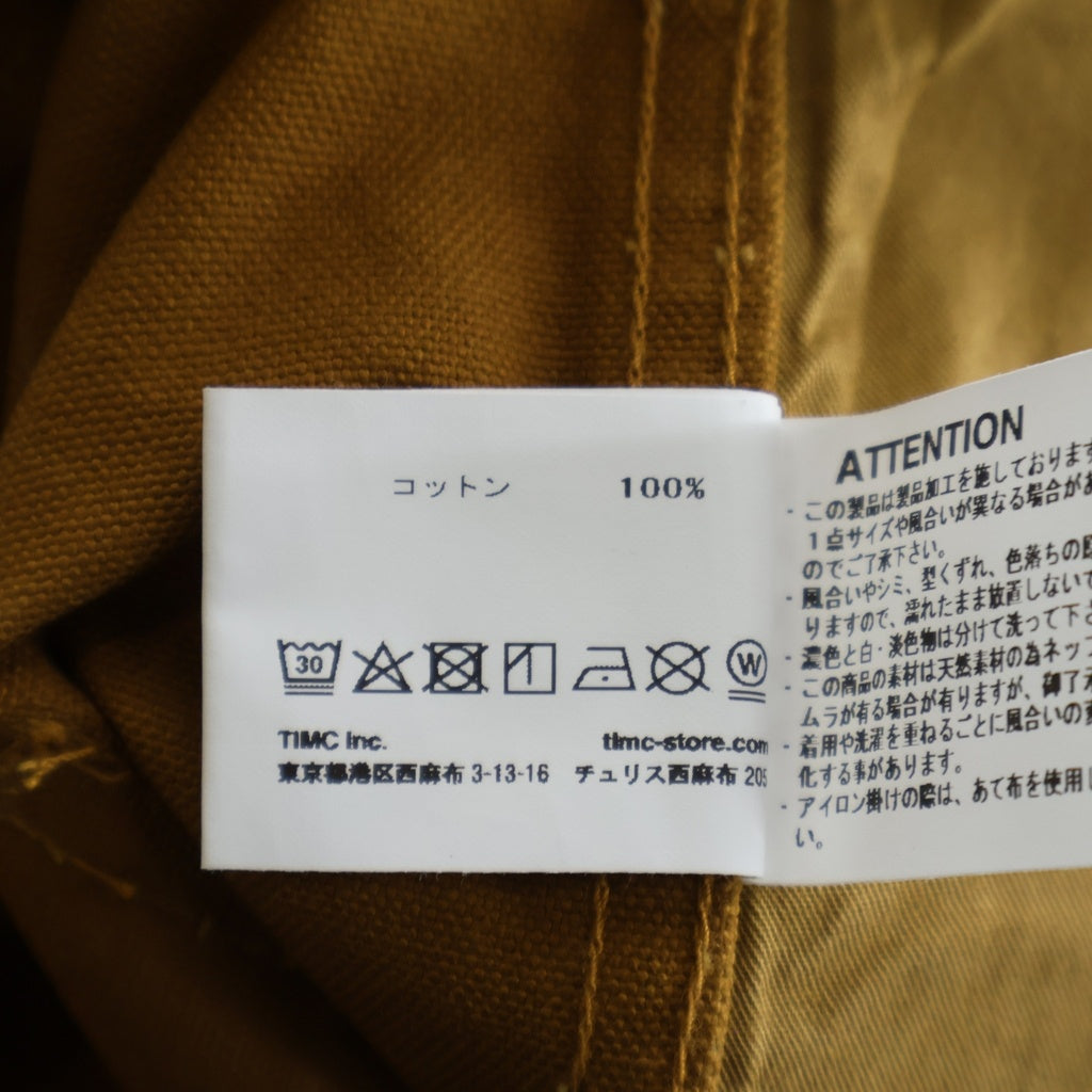 NO BRAND(ノーブランド) Timc Inc.(東京インディアンズ) DB shorts ダック地 ワーク ショートパンツ ハーフパンツ ショーツ ブラウン