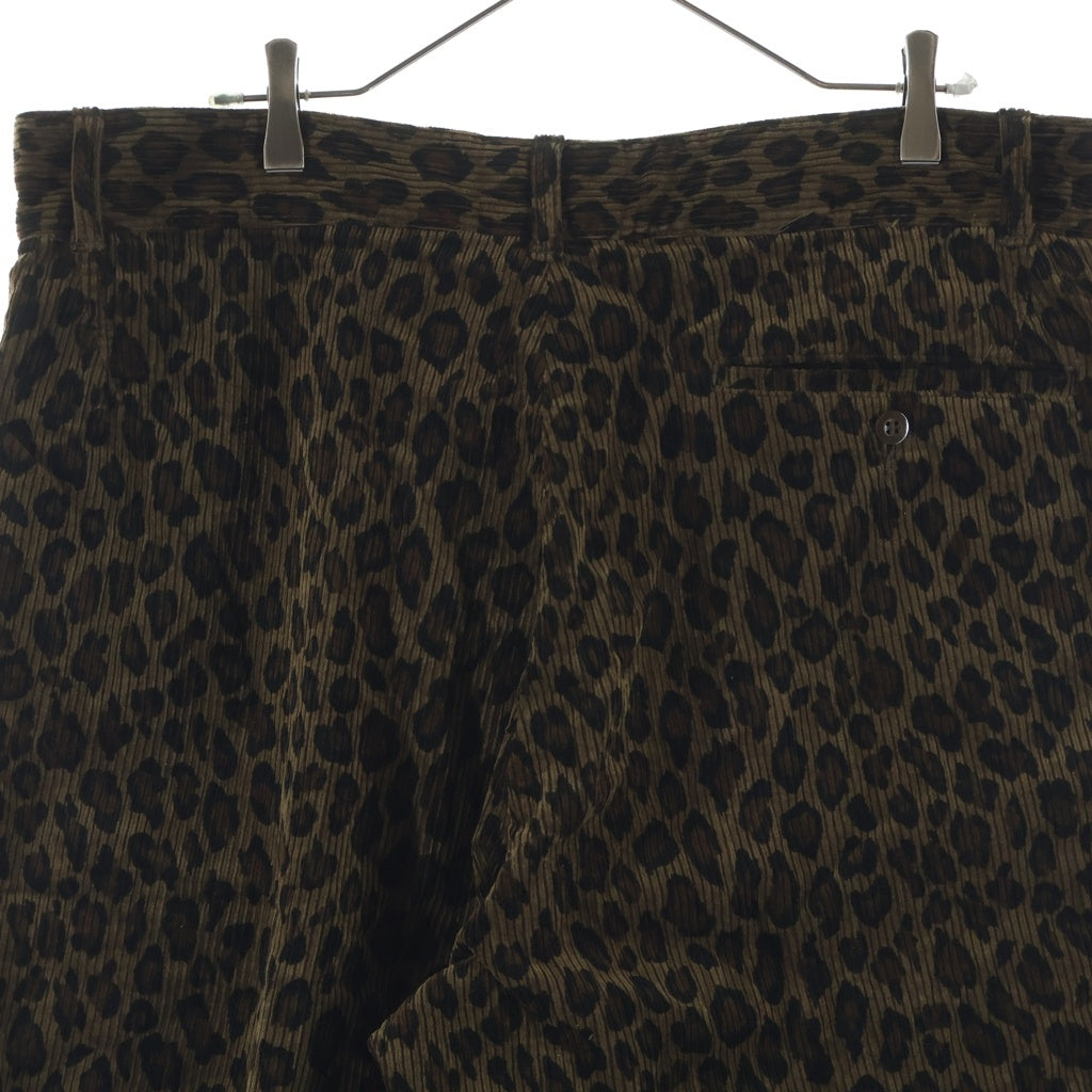JELADO(ジェラード) Vannes Trousers ヴァンヌ トラウザース レオパード コーデュロイ テーパードパンツ ブラウン BL02310