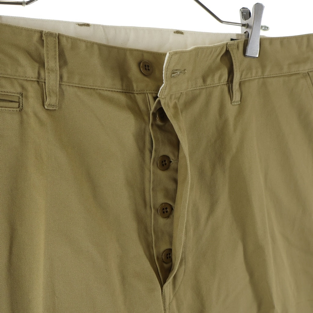 TROPHY CLOTHING(トロフィークロージング) 40 CIVILIAN TROUSERS シビリアントラウザース チノパンツ ベージュ TR-CP01