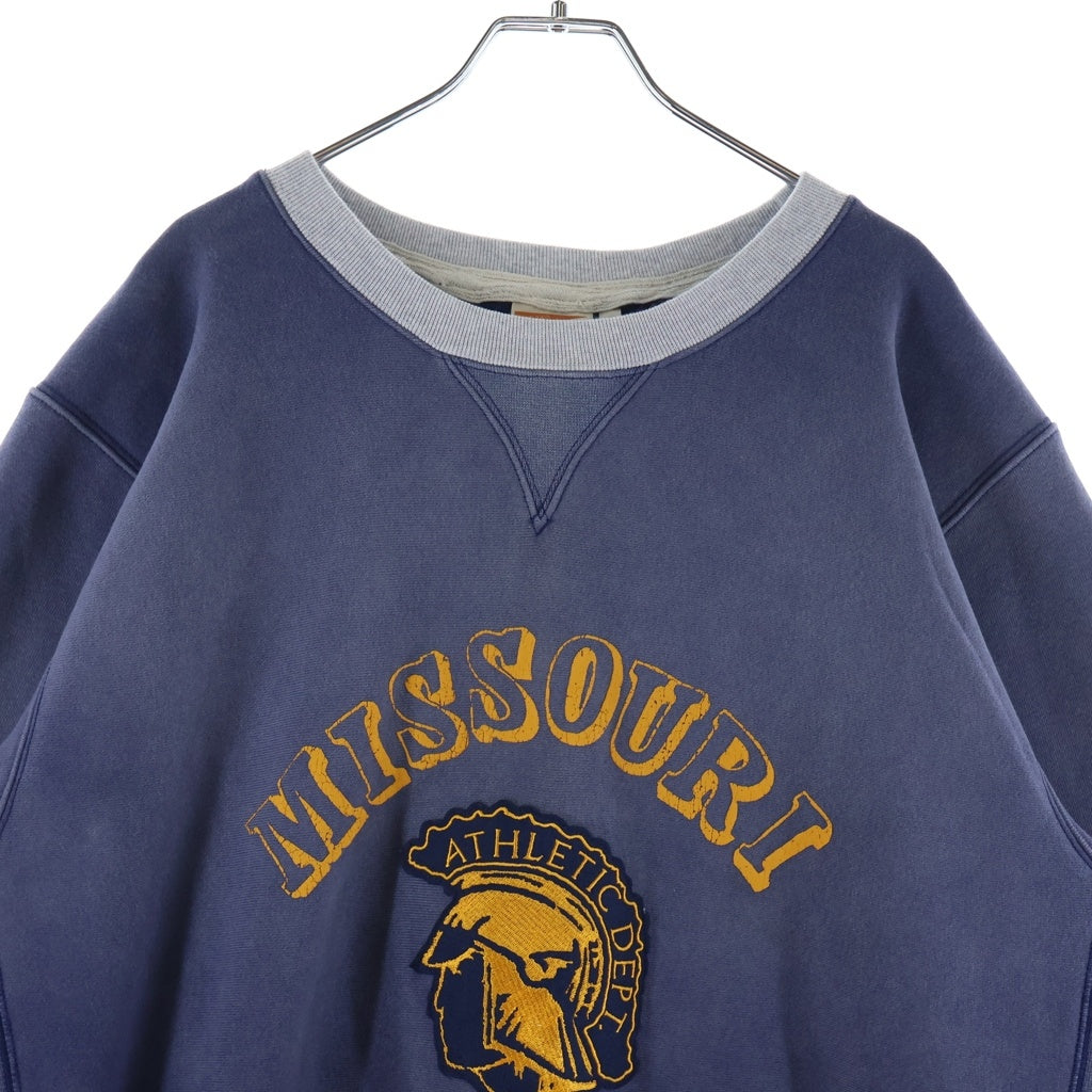 CHAMPION(チャンピオン) REVERSE WEAVE MISSOURI SPARTANS リバースウィーブ ランタグ 復刻 プリント 刺繍 スウェット トレーナー ネイビー 220635