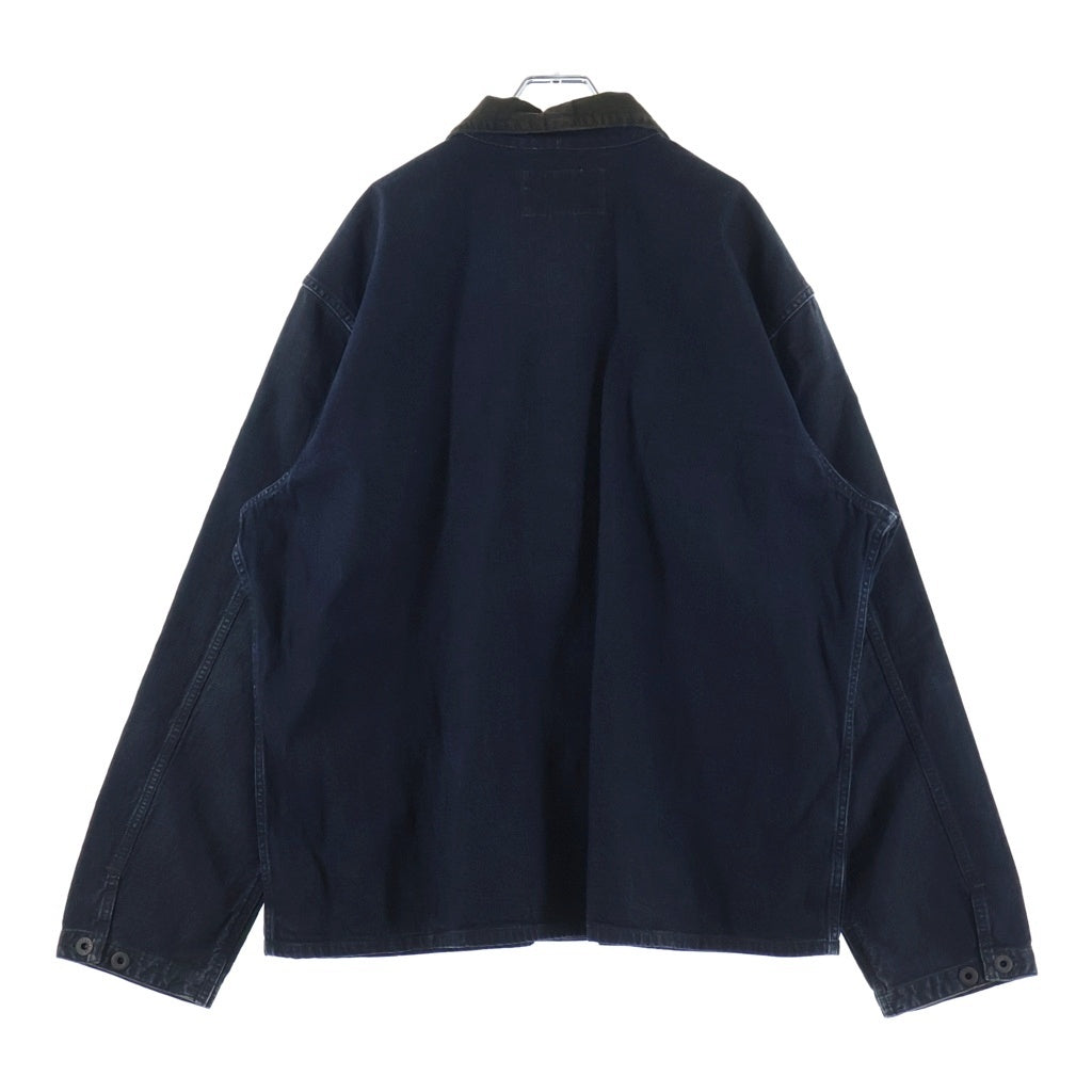 RRL(ダブルアールエル) Corduroy Trim Indigo Denim Shirt Jacket コーデュロイトリム デニム カバーオール ワークジャケット インディゴ
