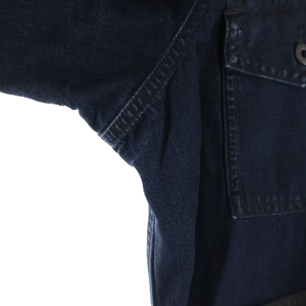 RRL(ダブルアールエル) Corduroy Trim Indigo Denim Shirt Jacket コーデュロイトリム デニム カバーオール ワークジャケット インディゴ