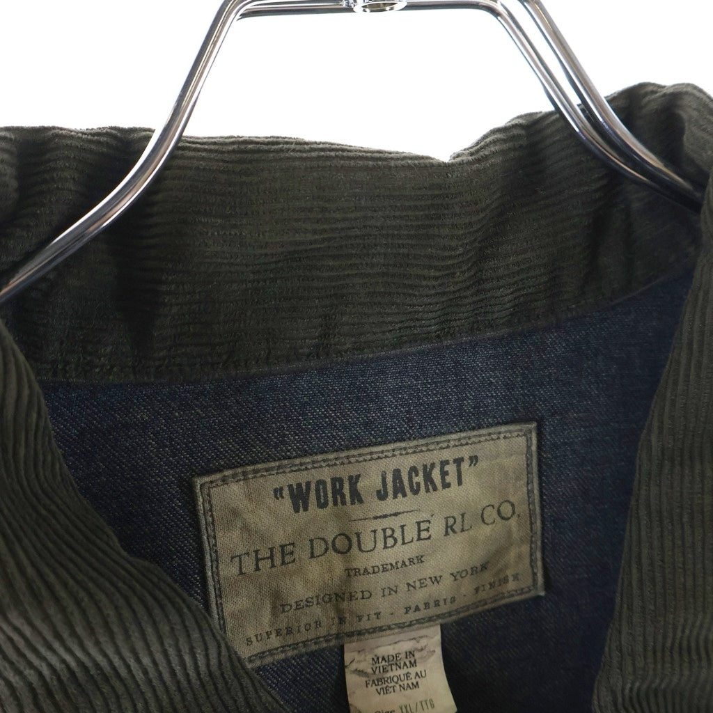 RRL(ダブルアールエル) Corduroy Trim Indigo Denim Shirt Jacket コーデュロイトリム デニム カバーオール ワークジャケット インディゴ