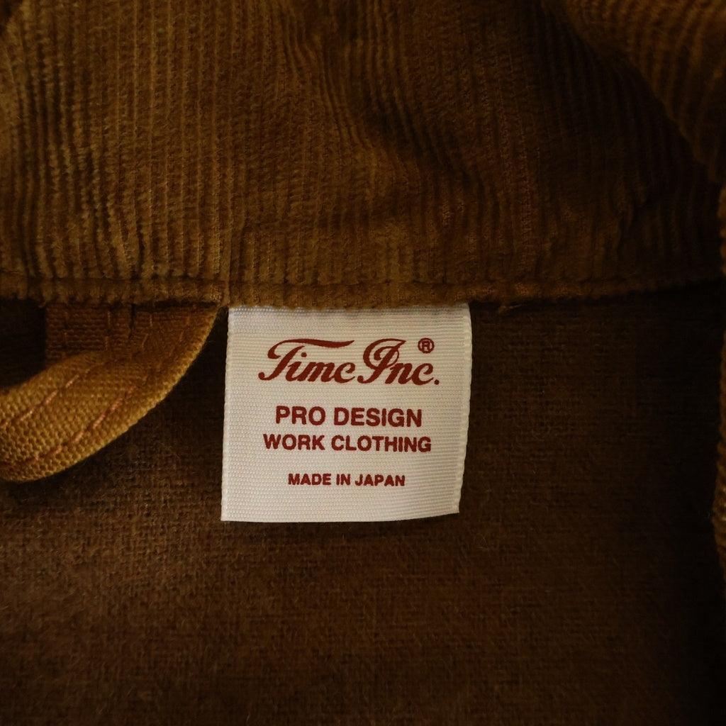 NO BRAND(ノーブランド) Timc Inc.(東京インディアンズ) INC-Duck Jacket ダック地 ロゴ刺繍 ジャケット ブラウン
