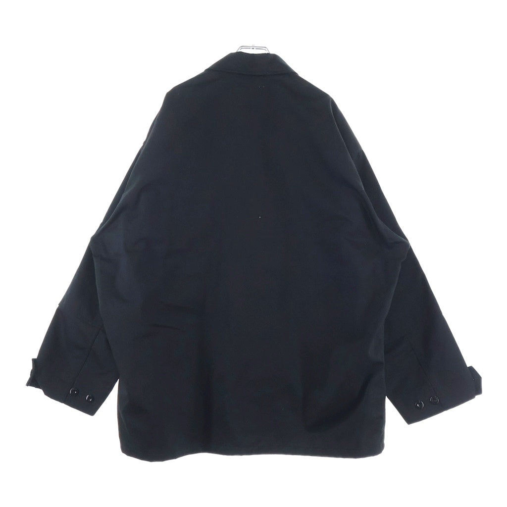 WTAPS(ダブルタップス) 23AW GUARDIAN JACKET CTPL TWILL コットン ポリエステル混紡 ガーディアン ミリタリー シャツジャケット ブラック 232WVDT-JKM01