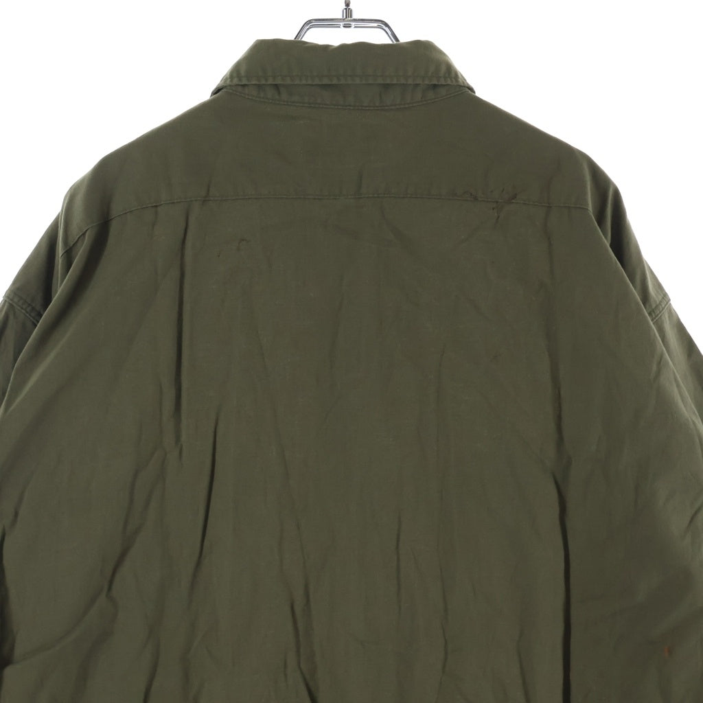BOWWOW(バウワウ) US ARMY NAVY N3 SHIRTS リペア加工 コットン ポプリン ミリタリー 長袖シャツ カーキ