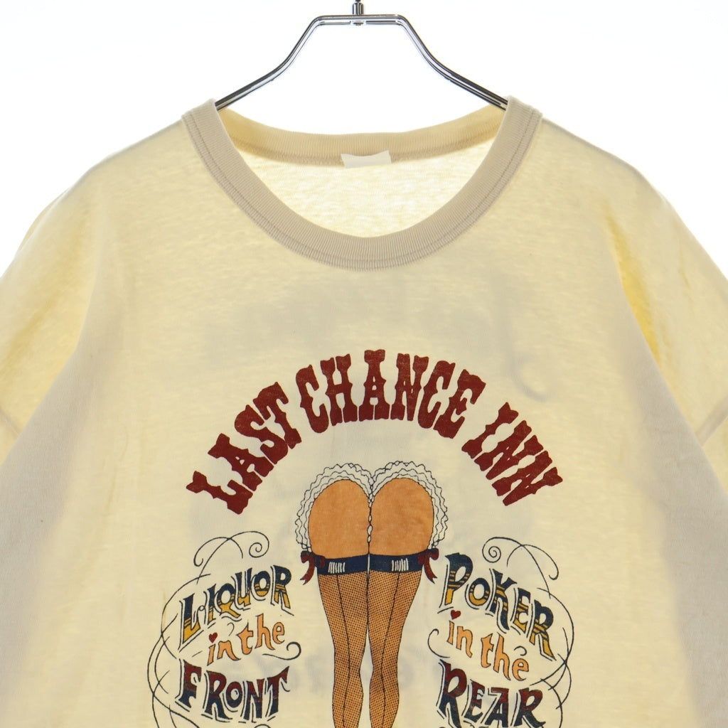FREE WHEELERS POWER WEAR(フリーホイーラーズ) LASVEGAS GAMBLER Tee ラスベガス コットン半袖Tシャツ アイボリー