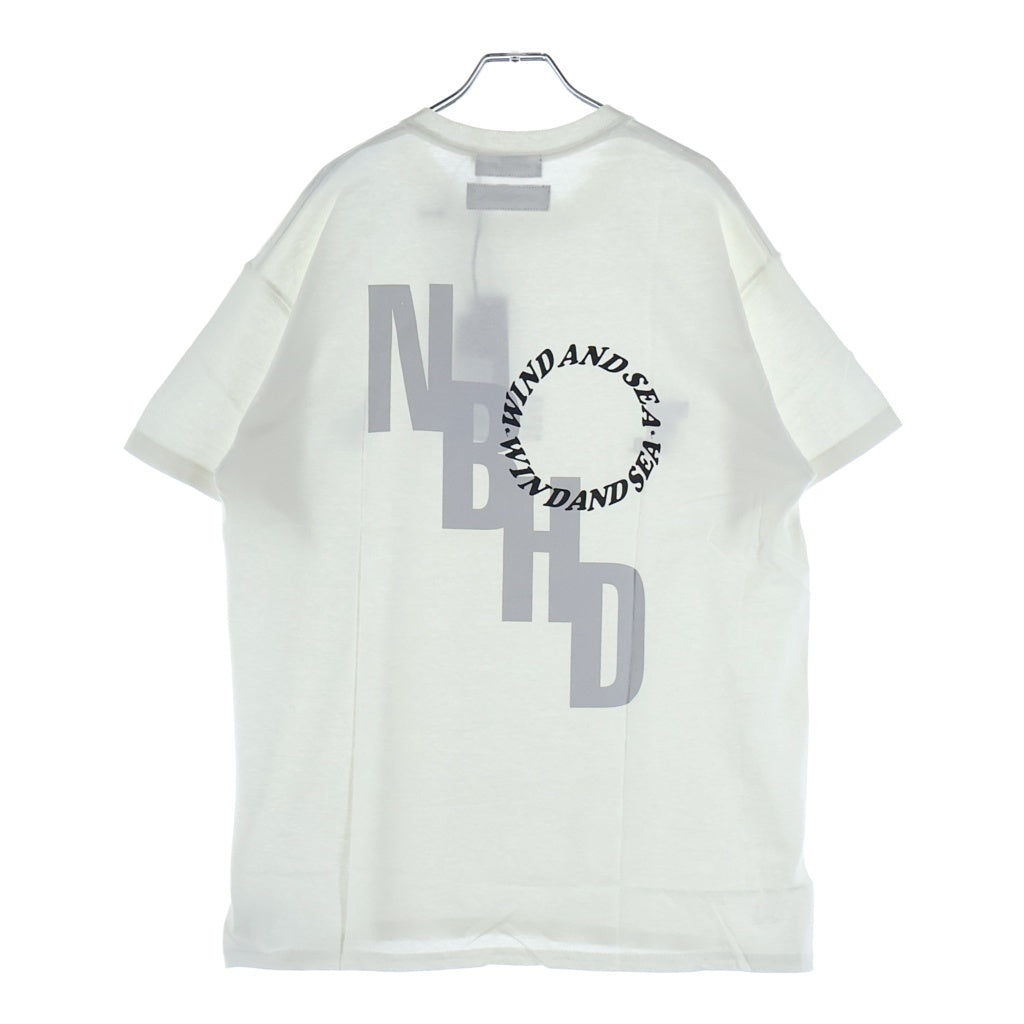 WIND AND SEA(ウィンダンシー) 21SS ×NEIGHBORHOOD NHWDS-3/C-TEE.SS ネイバーフッド ロゴプリント 半袖Tシャツ カットソー ホワイト 211ELWSN-STM03S