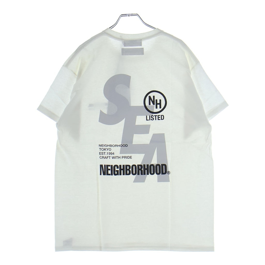 WIND AND SEA(ウィンダンシー) 21SS ×NEIGHBORHOOD NHWDS-2/C-TEE.SS ネイバーフッド ロゴプリント 半袖Tシャツ カットソー ホワイト 211ELWSN-STM02S