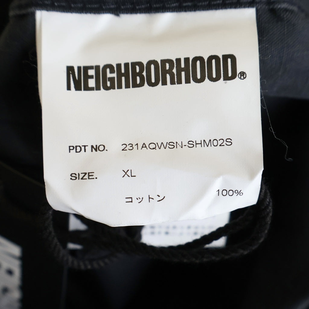 WIND AND SEA(ウィンダンシー) 23SS ×NEIGHBORHOOD TIGER CAMO LS SHIRT ネイバーフッド タイガーカモ 長袖シャツ ブラック WDS-C-NBHD-23-Q3-04