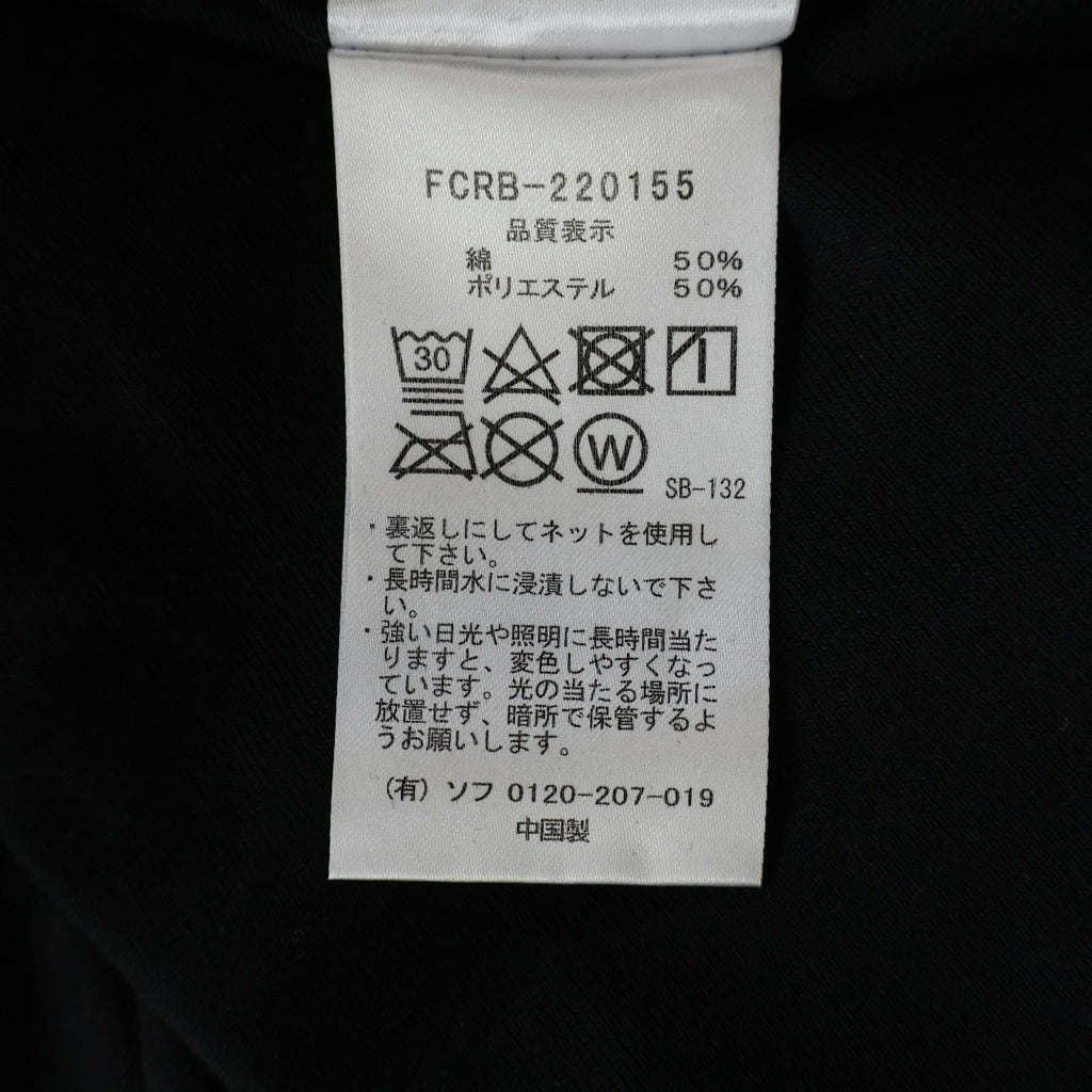 F.C.R.B.(エフシーアールビー) 22SS ×WIND AND SEA BRISTOL SEA BIG LOGO TEE ロゴプリント 半袖Tシャツ カットソー ブラック FCRB-220155