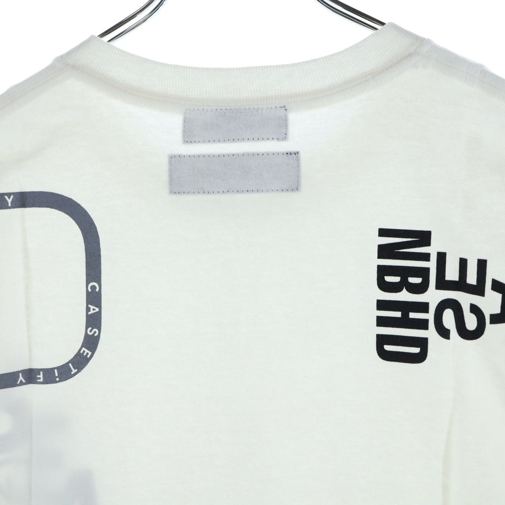 WIND AND SEA(ウィンダンシー) ×NEIGHBORHOOD CASETIFY ネイバーフッド ケースティファイ プリント Tシャツ クルーネック 半袖Tシャツ カットソー ホワイト 211EL04N-STM01S